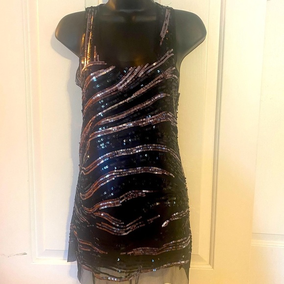 “ROMEO & JULIET” Couture Sheer Sequin Tank - Picture 1 of 15